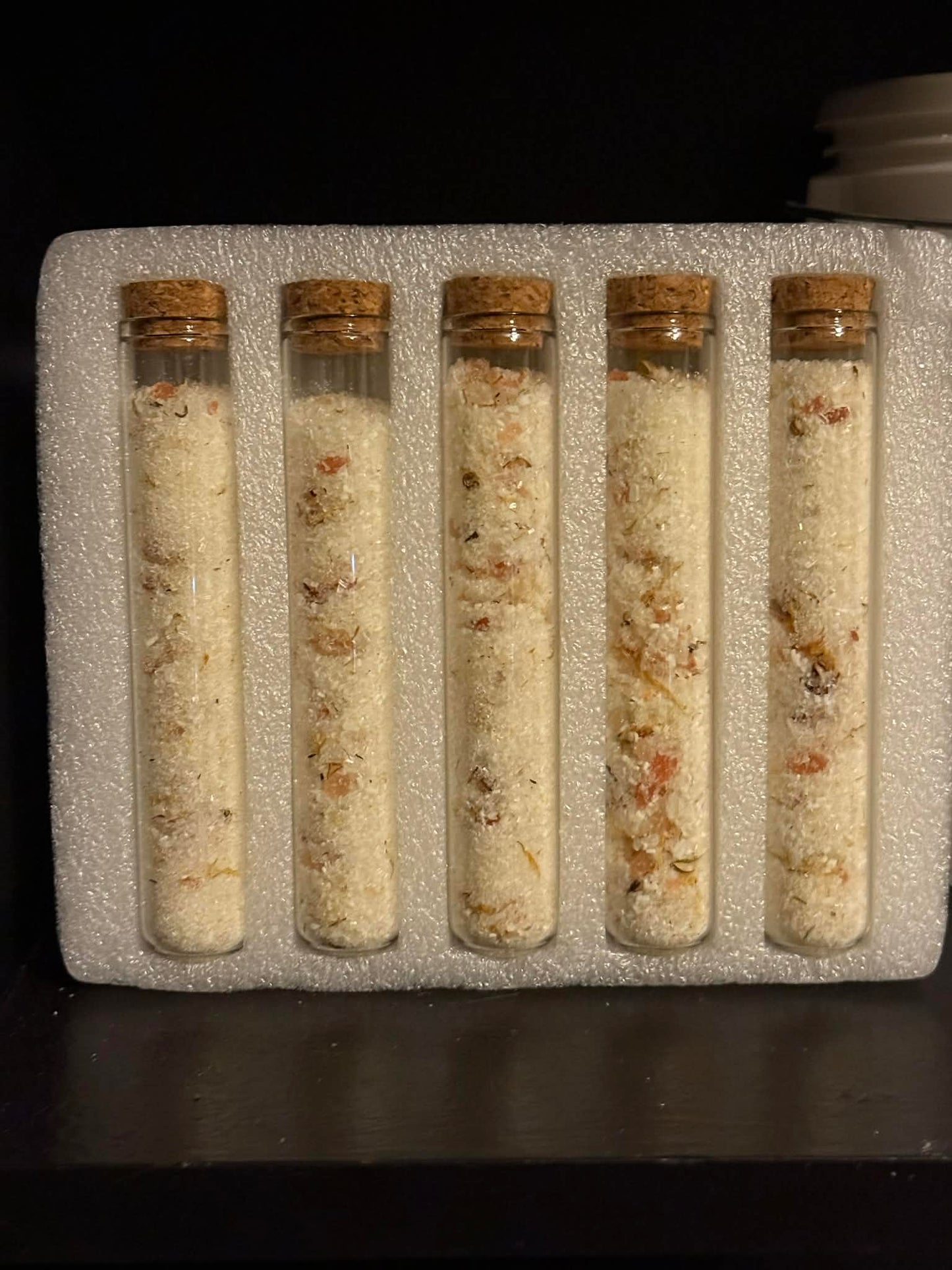 Orange Mimosa Bath Salt Test Tube – Single-Use Soak (45 mL)