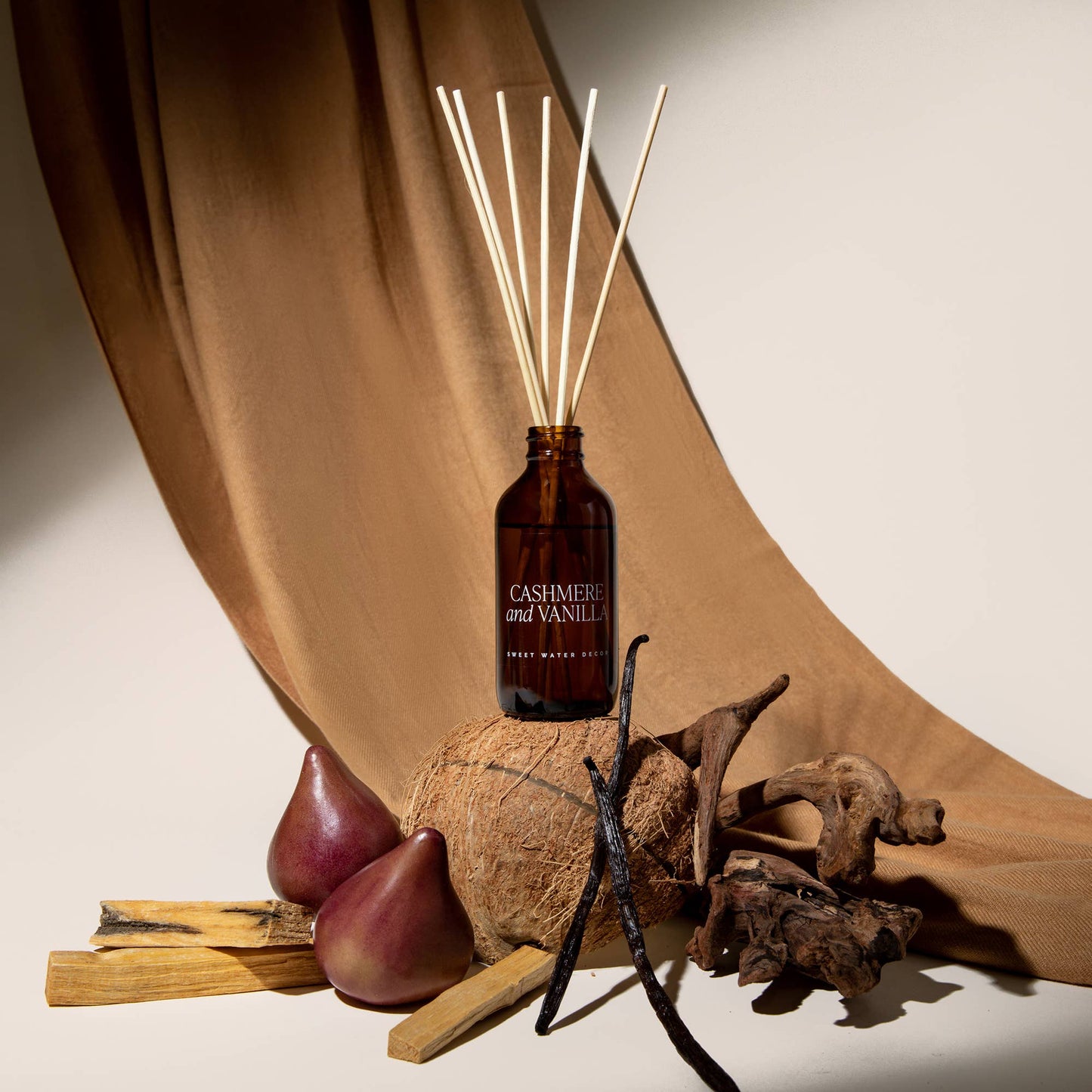 Cashmere and Vanilla Amber Reed Diffuser - Home Decor, Gifts