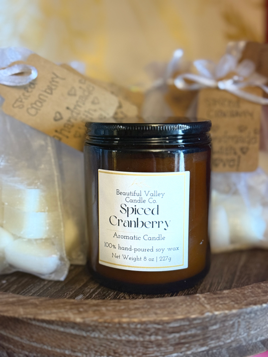 Spiced Cranberry 100% Soy Wax Candle & Wax Melts