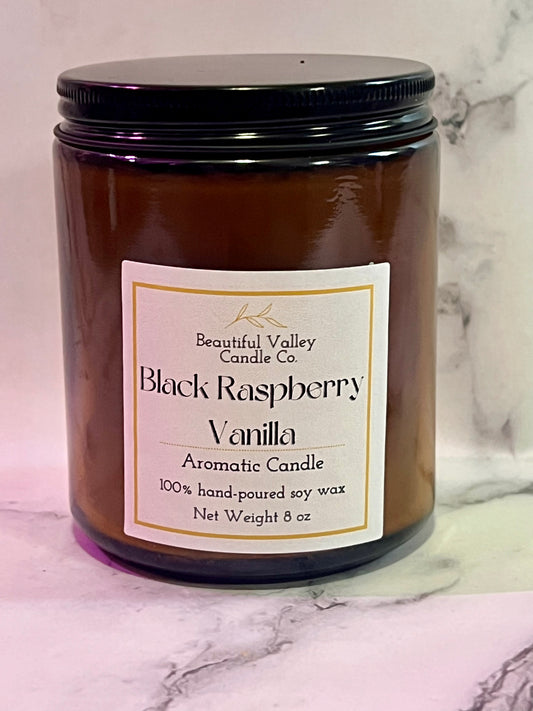 Black Raspberry Vanilla 100% Soy Wax Candles & Wax Melts