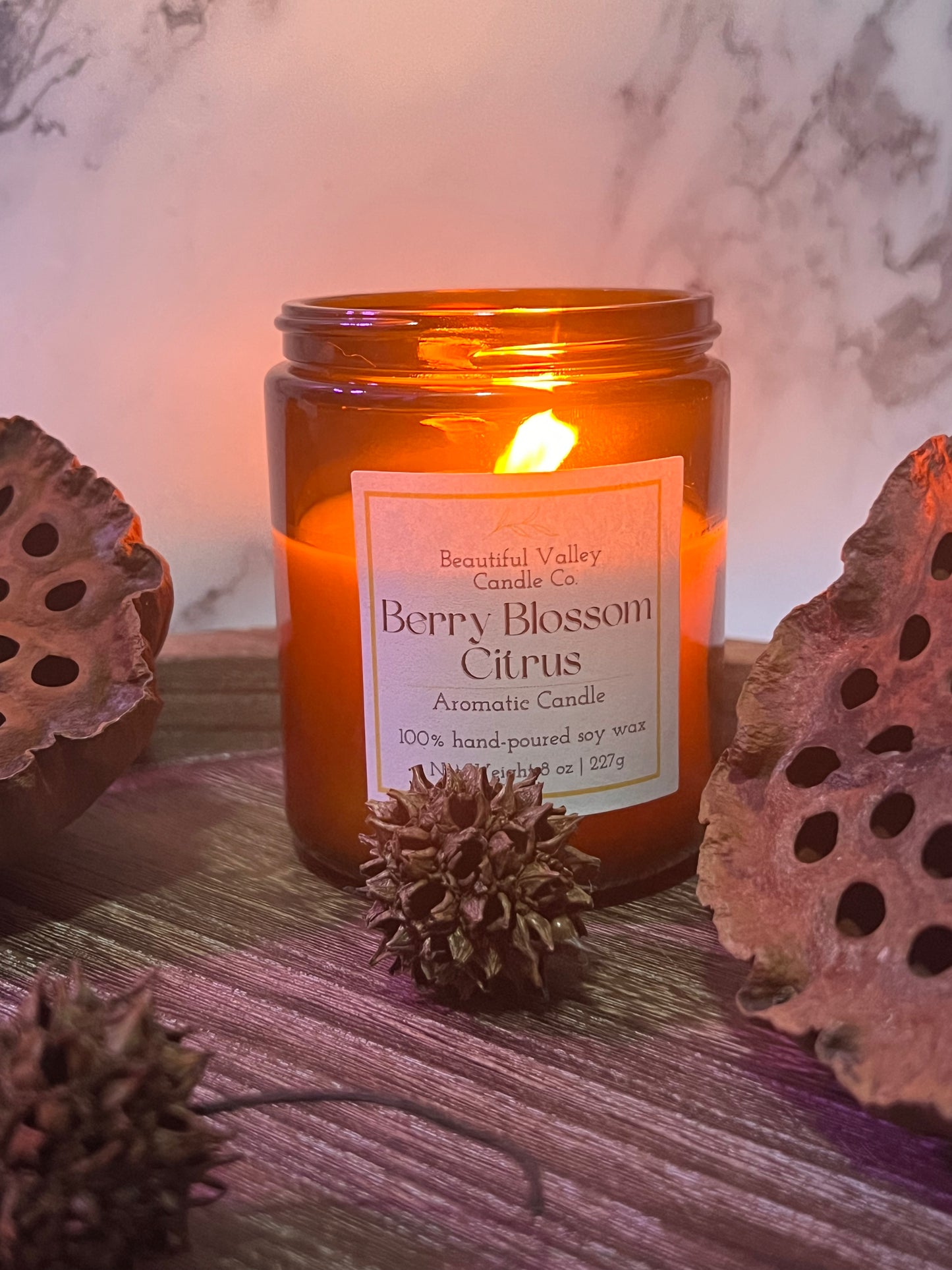 Berry Blossom Citrus 100% Soy Wax Candle & Wax Melts
