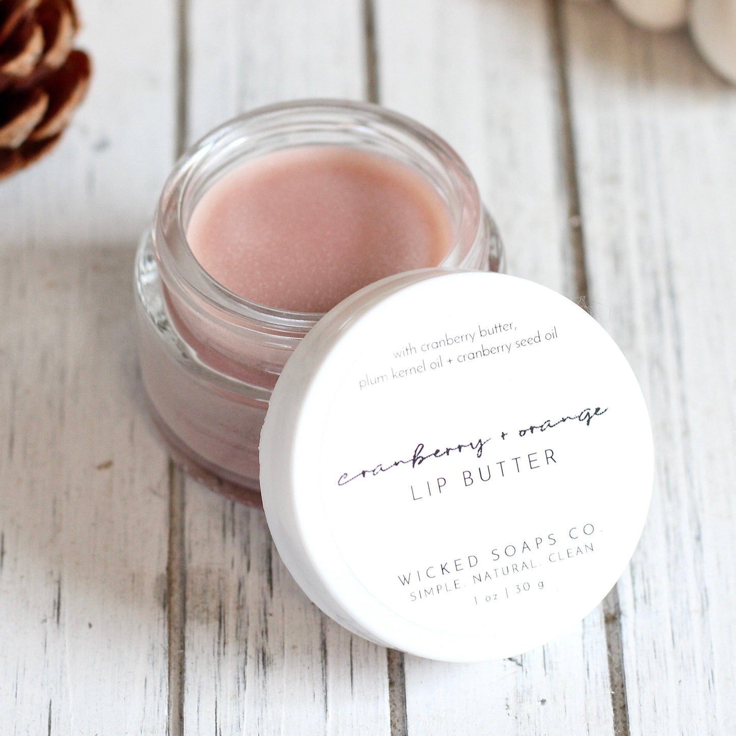 Cranberry + Orange Lip Butter