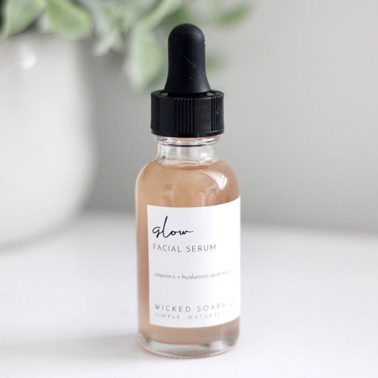 Glow Facial Serum with Vitamin C + Hyaluronic Acid