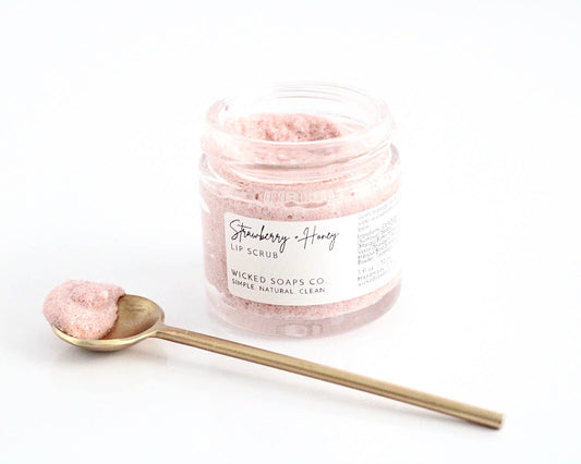 Strawberry + Honey Lip Scrub